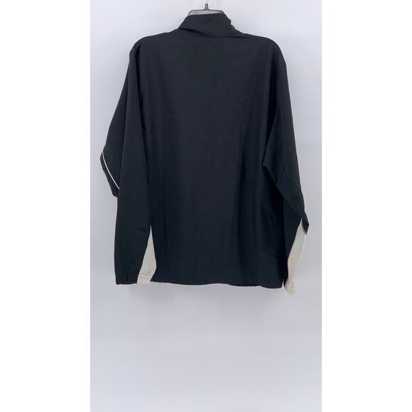 NIKE Men's Black-White Dri-Fit Charleston Football Zip-Up Track Jacket SZ L - Picture 2 of 12